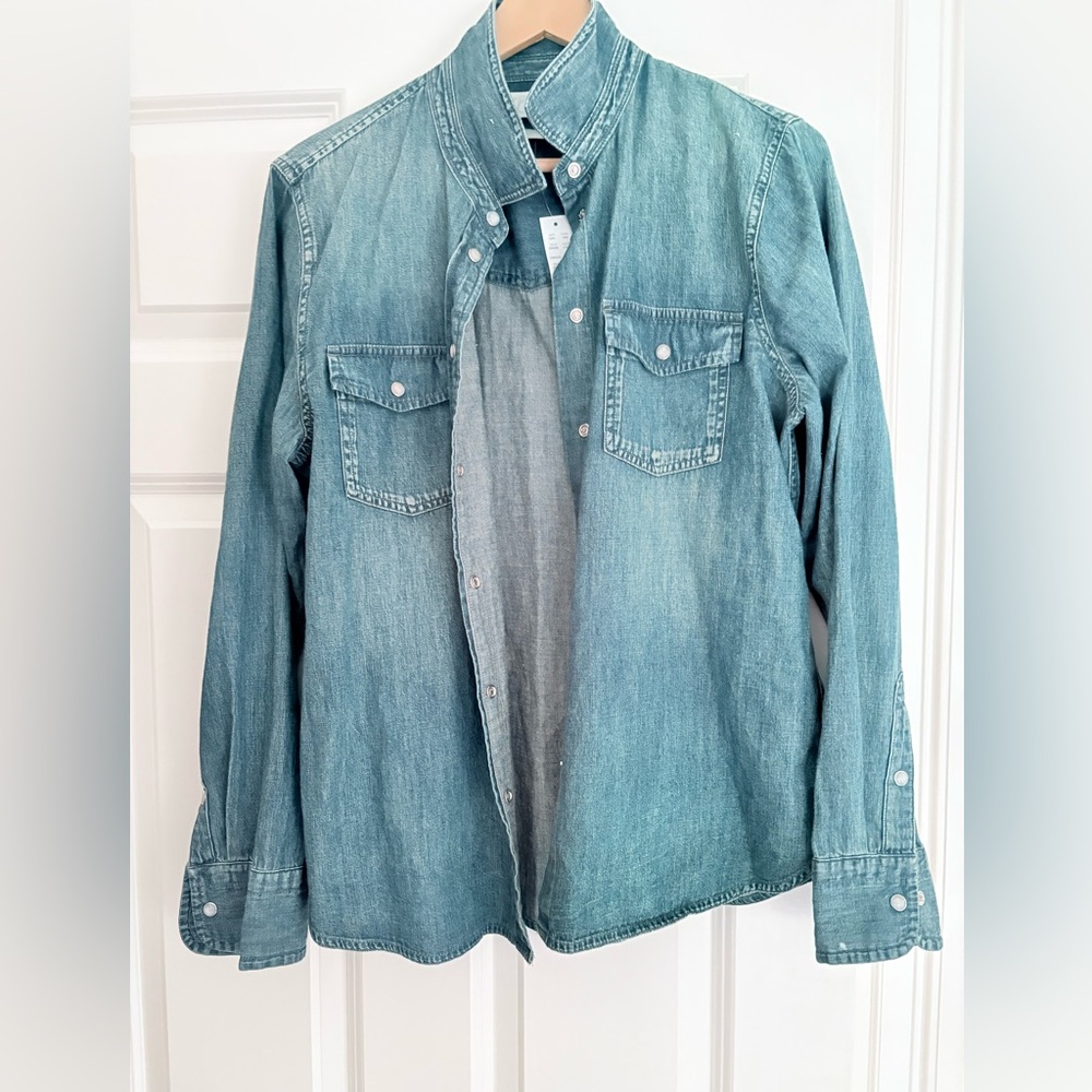 Jcrew Blue Denim Shirt